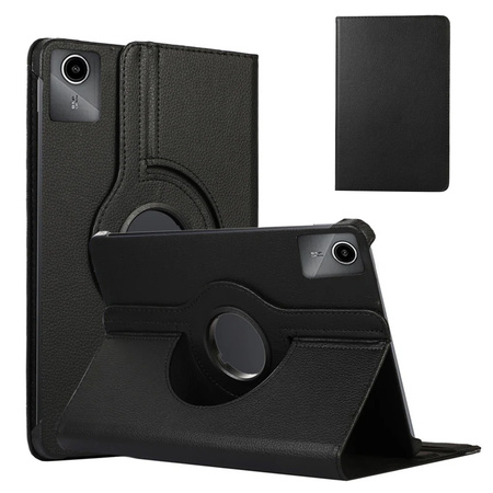 Puzdro otočné 360 na Lenovo Tab M11 10.95, čierne - ochranné so stojanom, prístup k portom a tlačidlám