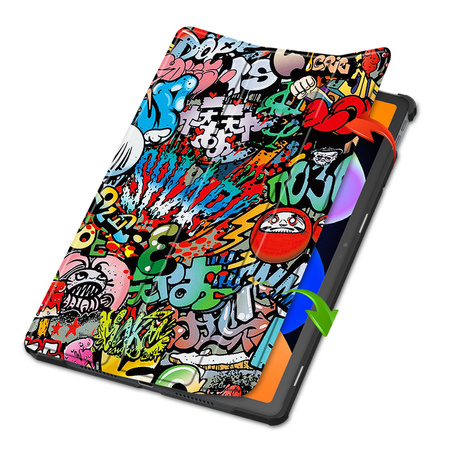 Puzdro grafické na Lenovo Idea Tab 11 s klapkou - ochranné so stojanom