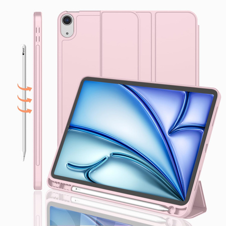 Etui Smart do iPad 10.9 2022 Gen. 10, różowe - ochronne z podstawką, dostęp do portów i przycisków
