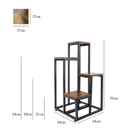 PLAZA 4-level flowerbed - Venge