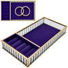 Szklana szkatułka na biżuterię 26x13x4cm 4A Purple