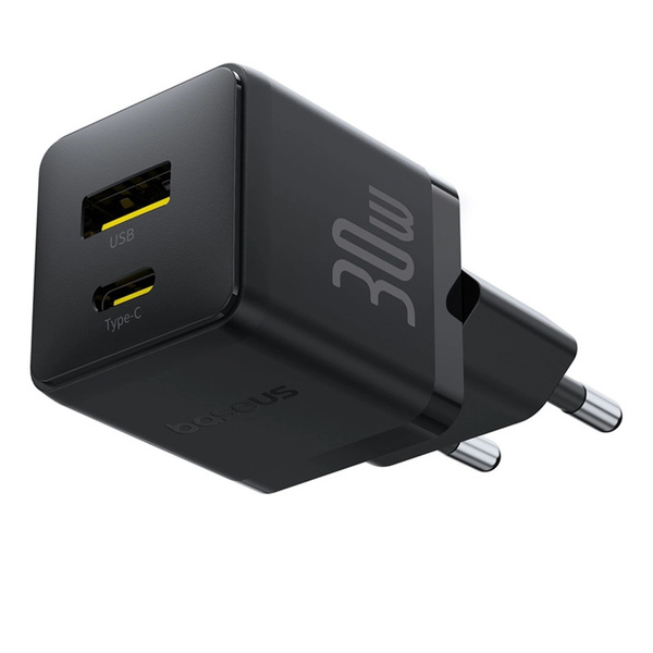 Nabíjačka sieťová Baseus Palm 30W USB-C USB-A, čierna