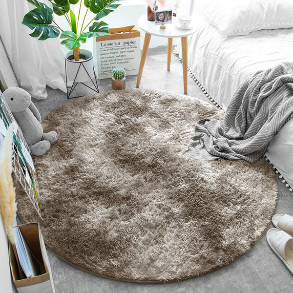 Shaggy Ombre Strado Round Carpet 120x120 OmbreCamel (Beige)
