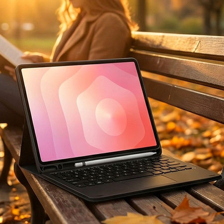 Puzdro s klávesnicou na Samsung Galaxy S11 X730 X736 na stylus / Samsung Galaxy, Tab S11 11, čierne - ochranné