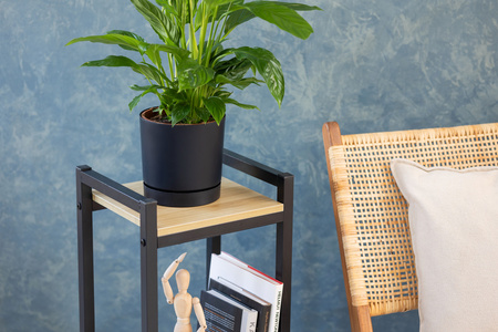 Kwietnik VERTICO stojący metalowy stojak na kwiaty rośliny loft 65x35x30cm