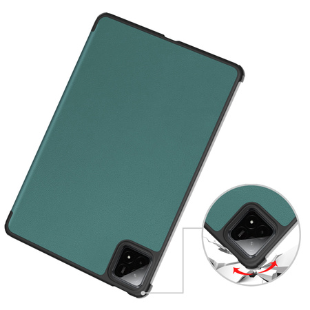 Puzdro Smart na Xiaomi Pad 7 / Pad 7 Pro 11.2 s klapkou / Xiaomi Pad 7 Pro, zelené - ochranné so stojanom