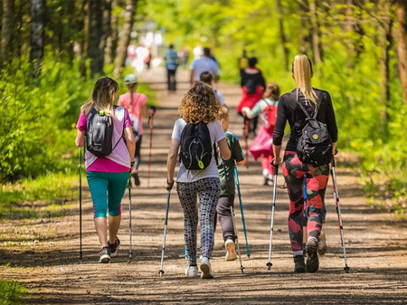 Kijek nordic walking trekingowe kij kije korkowa rączka 2 sztuki