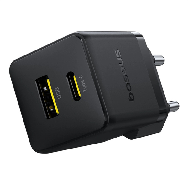 Nabíjačka sieťová Baseus Palm 30W USB-C USB-A, čierna