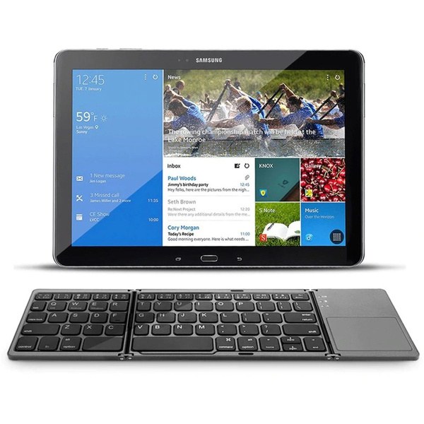 Bluetooth Universal Folding Keyboard - compact keyboard with touchpad for mobile devices and laptops