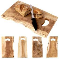 Deska kuchenna drewniana naturalna tekowa do krojenia serwowania 42x26 cm